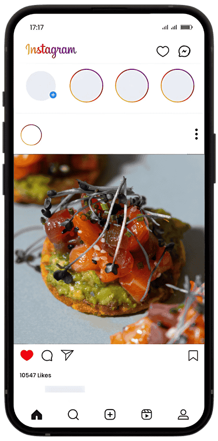 small bites social media post