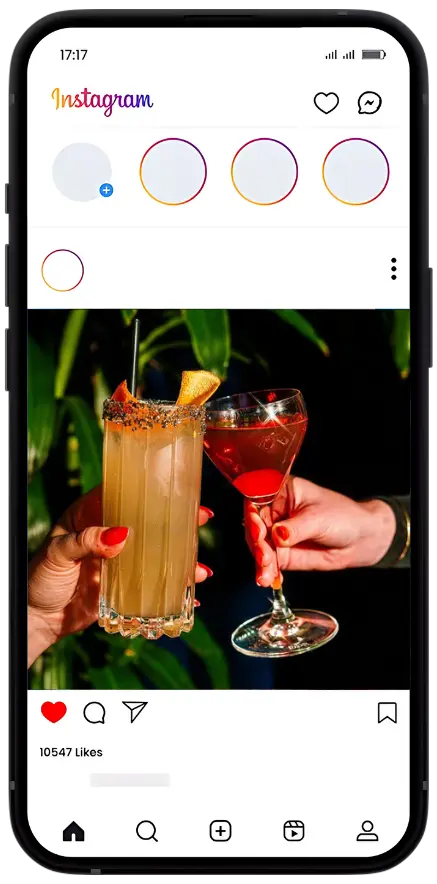 drinks social media post