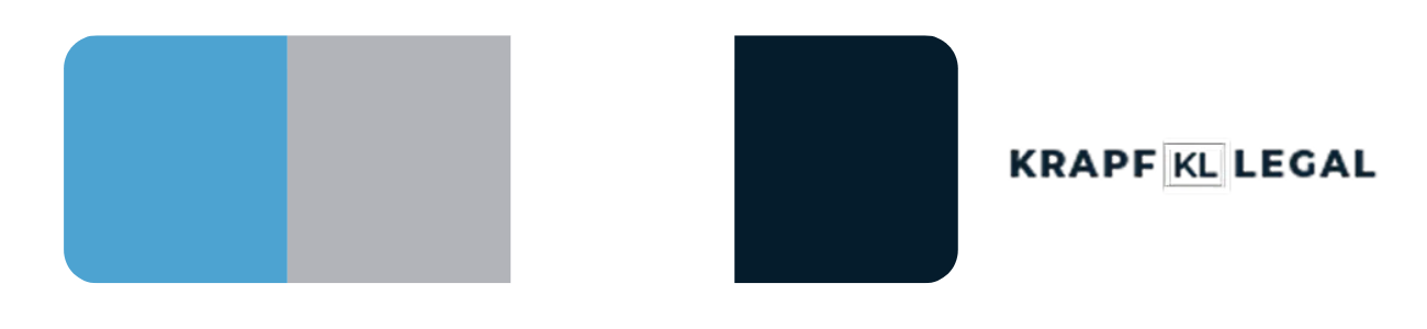 Krapf Legal branding colors